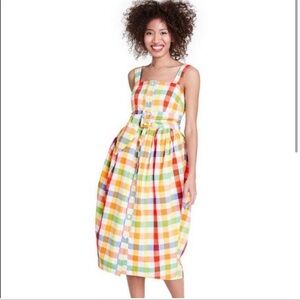 Christopher‎ John Rogers Target Plaid Sundress Sz 2